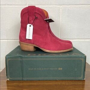 NIB Buck & Brana‎ Women's Casey Leather Western Fashion Booties Size 9.5 Barbie